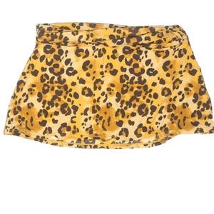 Garnet Hill Animal Print Swim Skirt NWOT